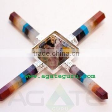 7 CHAKRA ORGONE PYRAMID ENERGY GENERATOR : Wholesale Gemstone