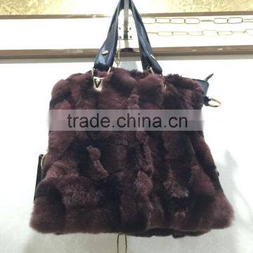 Lady's Rex Rabbit Fur Handbag photo-2