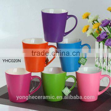 2014 newest Fluorescent color coffee mugs 11oz