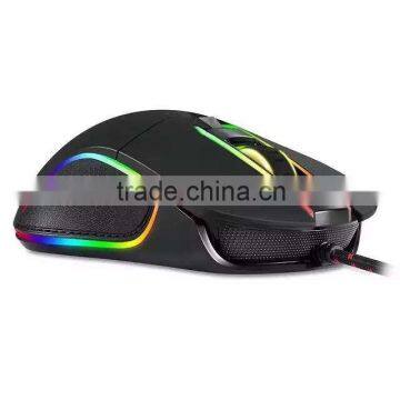 3500 DPI Full Color RGB LED Illumination Black Optical Gaming Mouse