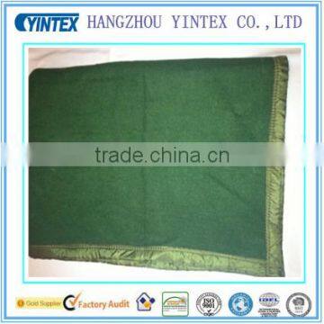 quality polyester and wool blends army military blanket