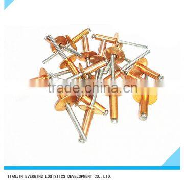 Golden color Large flange head blind rivets