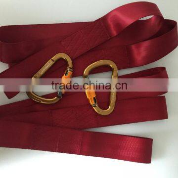 Maroon polyester tree strap.garden strap.