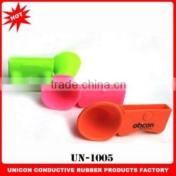 Fashion & silicone horn speaker mini speaker with custom logo