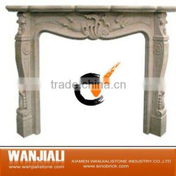 indoor marble fireplace