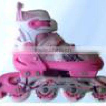 ACTION brand Inline Skate Shoes PW-151B Pink Land Roller Skate Flashing Roller Fitness Shoes