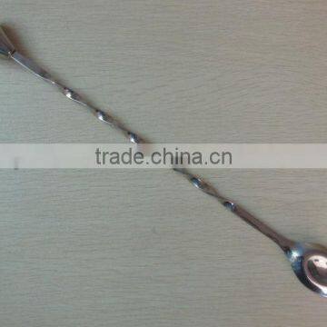 29 cm stainless steel cocktail spoon with Conical head, 11.5 inches ss bar spoon