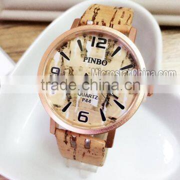 2016 new fashion different color spot wooden wrist watch