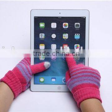 Screen Touch Gloves for Men Women Winter Stripe Gloves Fashion Gloves, 6 colors