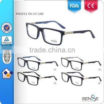 2015 men eyeglasses optical reading frames for businessman OEM/ODM CE/FDA