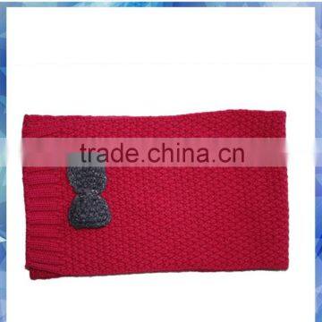 Pink Popcorn Knit Baby Size Scarf photo-2