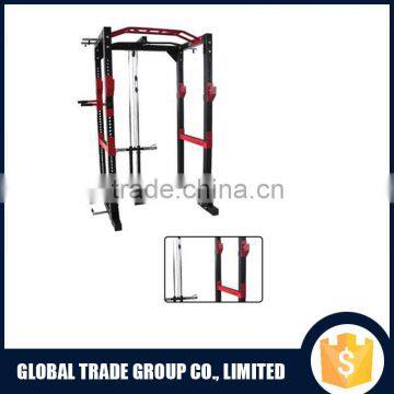 Strong Steel Gym Equipment Body Building Squat Rack With Lat Attachment For Home Gym Exercise H0180