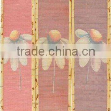 Sunfloweres Bamboo Floor Screen