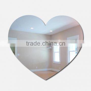 cheap heart shape glass mirrors from China mirror factory