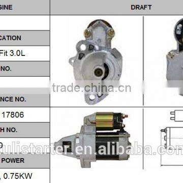 auto starter motor OEM 28100-70030 for 07-09 Fit 3.0L 12V 0.75KW CW 9T Lester17806