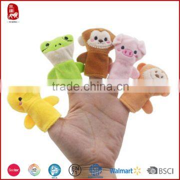 Factory customized Cheap Cute Cartoon Animal Finger Puppet