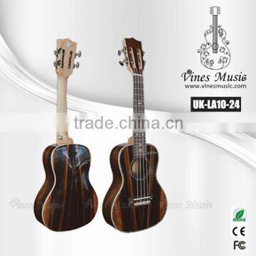 DIY kit ukulele Ebony ukulele OEM wholesale ukulele(UK-LA10-24)