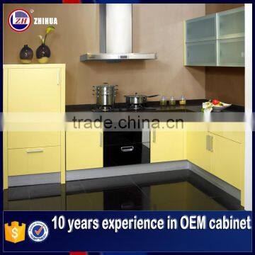 simple design lacquer baked Thailand kitchen cabinet for sale