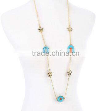 Cheap Wholesale Jewelry 2016 Latest Design Fashion Long Chain Necklace for Summer