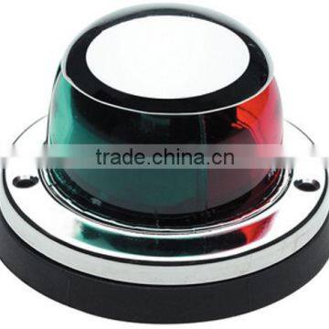 Stainless Steel Bi-Color Combination Deck Mount Bow Navigation Light