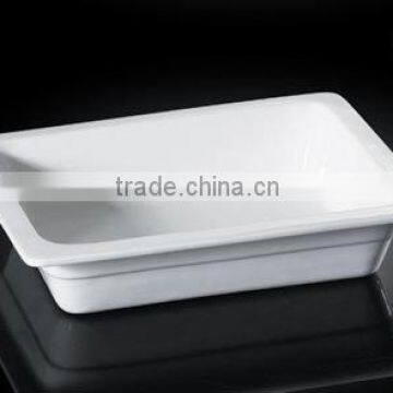 H4791 chaozhou rectangular white porcelain wholesale buffet plate