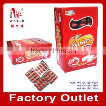 8 pcs Blister Pack Strawberry Chewing Gum