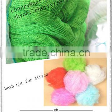 Nylon knotted netting fishing nets bath nets in Africa