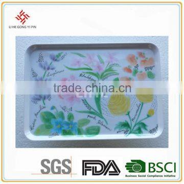 Plastic Square Melamine Plate For Dinnerware