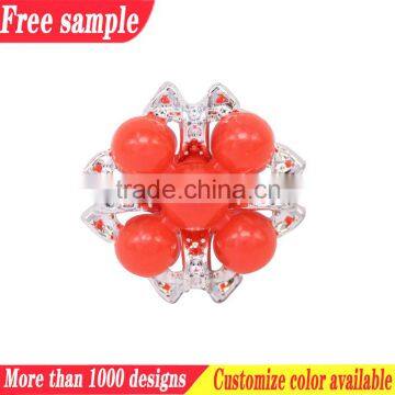 Bead flower plastic shoe buckle accessories