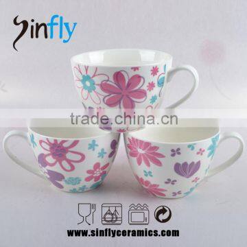 Big Open Ceramic Mug for Coffee or Tea