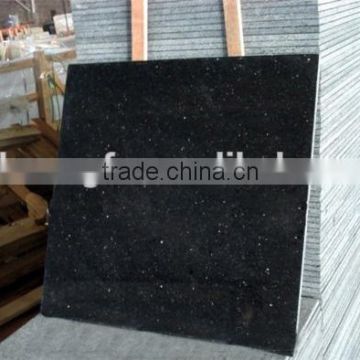 Natural stone cheap price granite tiles 60x60 black galaxy