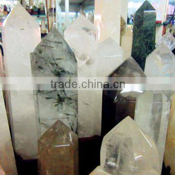 Best seller clear natural quartz metaphysical pattern healing crystal wands