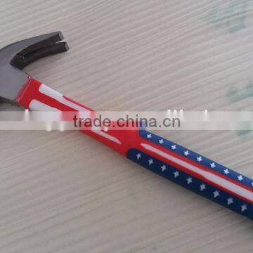 good quality of plastic handle carbon steel hammer 8oz -256