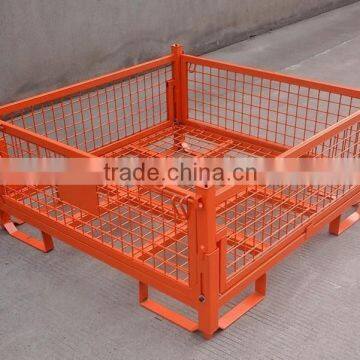 RH-C05 Small Warehouse Foldable Steel Crate Steel Storage Container