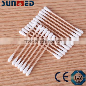 Wooden stick cotton buds applicator