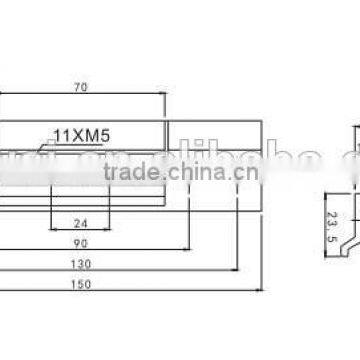 Different Types of Hinges Aluminum Window Parts Door Hinge for Euro Groove photo-2