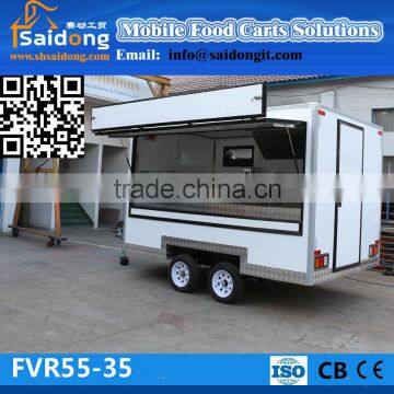 food grilling cart/mobile food cart with frozen yogurt machine/electric mobile food carts