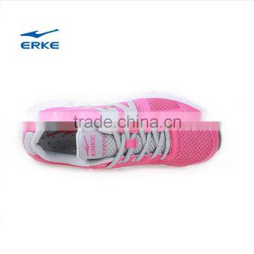 ERKE Women Breathable Running Shoes Fashion PU+mesh Upper MD+ Rubber Outsole Sneakers for Lady Lace up photo-2