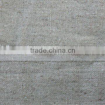 Smooth texture 208gsm unprimed raw natural linen blend artist canvas roll