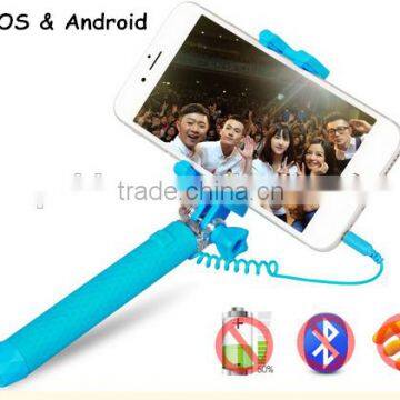 3.5MM Audio Cable Take Pole Selfie Stick - Self-portrait Monopod With Cell Phone Clamp - Extendable Selfie Stick Monopad photo-5