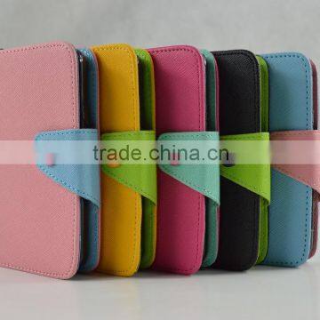 Colorful Cute Style PU Leather Cases for Huawei with Card slots and support