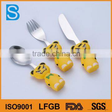 Stainless steel children spoon knife forks sets