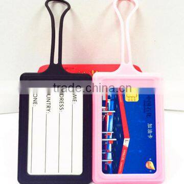 High Quality Specialized Silicone Rubber Luggage Tag Bag Tag