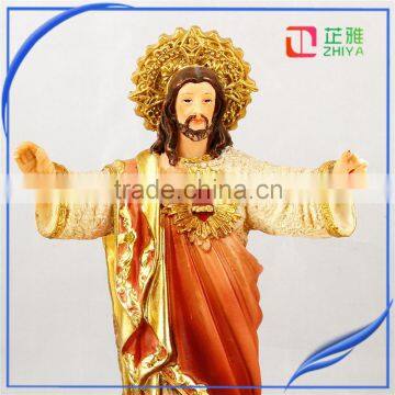 2016 Hot Sale Wholesale Polyresin Sacred Heart of Jesus Statue for Sale photo-2