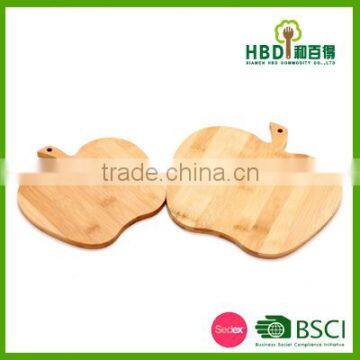 cute apple shape bamboo wooden cutting board