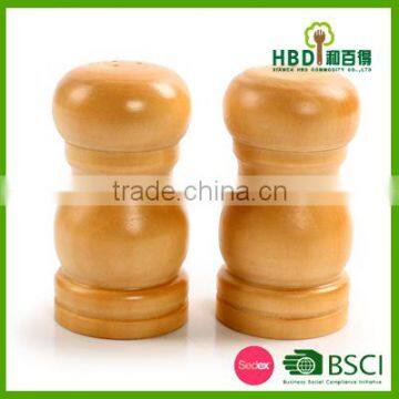 Hot New Products for 2016 Promotional Rubber Wood Salt and Pepper Shaker