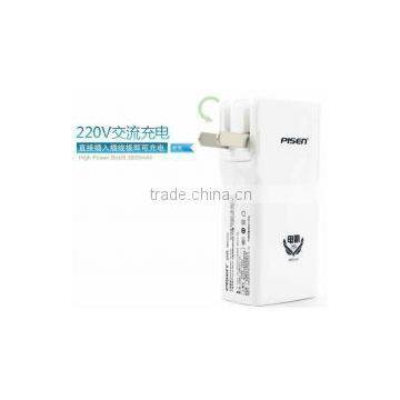 High Drain Pisen 3800 mAh Portable Power Bank External Battery Battery Pack