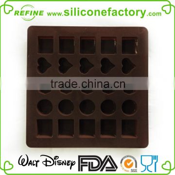 Wholesale Geometric Shape Chocolate silicone Moulds