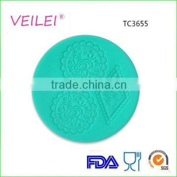 Diamond cake fondant tools silicone lace mat