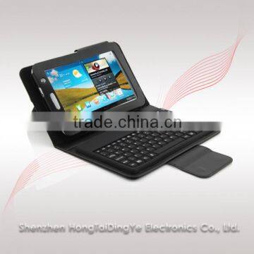 Wirless silicone bluetooth3.0 keyboard with leather case